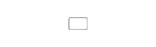 [01694] Apli Rollo de 900 Etiquetas Rectangulares 34x53mm - Adhesivo Permanente - Cantos Romos - Aptas para Escritura Manual - Color Blanco