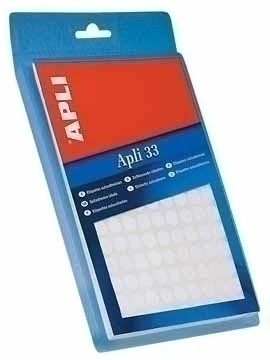 [01867] Apli Pack de 420 Etiquetas Rectangulares 20x50mm - 15 Hojas A5 por 28 Etiquetas - Adhesivo Permanente - Cantos Romos - Color Blanco
