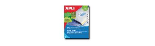 [01992] Apli Etiquetas Blancas Permanentes 63.5 x 38.1mm 25 Hojas