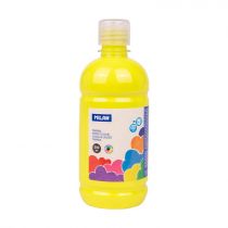 [03619] Milan Botella de Tempera - 500ml - Tapon Dosificador - Secado Rapido - Mezclable - Color Amarillo Limon
