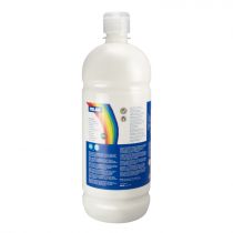 [03810] Milan Botella de Tempera 1000ml - Tapon Dosificador - Secado Rapido - Mezclable - Color Blanco