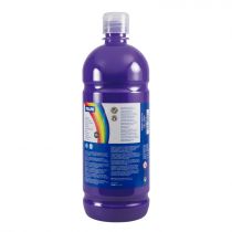 [03840] Milan Botella de Tempera 1000ml - Tapon Dosificador - Secado Rapido - Mezclable - Color Violeta