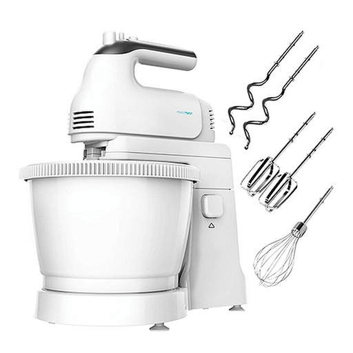 [04121] Cecotec PowerTwist 500 Gyro Batidora de Varillas 500W - Bol Autogiratorio de 3,5L - 5 Niveles de Velocidad - Funcion Turbo - Diseño Ergonomico