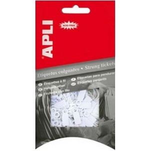 [07004] Apli Etiquetas Colgantes Blancas 7 x 19mm 200 U.