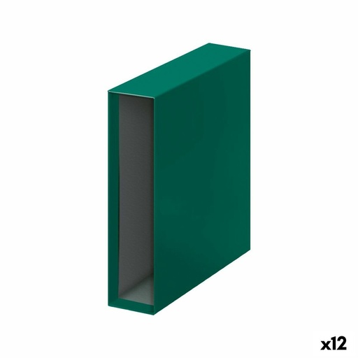 [09082] Dohe Archicolor Funda para Archivador de Palanca - Formato Folio - Carton Forrado - Color Verde