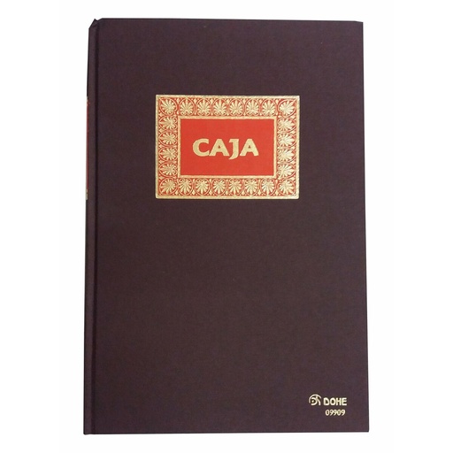 [09909] Dohe Libro de Contabilidad Caja - Folio Natural - Encuadernacion en Tela - 100 Hojas Papel Offset Registro de 100gr