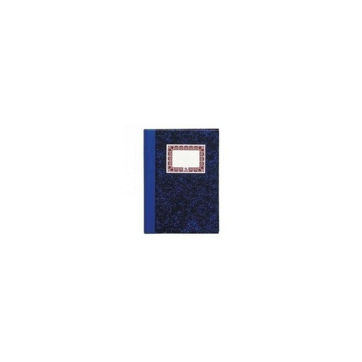 [09950] Dohe Cuaderno Cartone Rayado Horizontal de 100 Hojas - Folio Natural - Tapa en Tres Piezas con Lomera de Tela - Interior en Papel Offset de 70g/m2 - Cosidos a Hilo Vegetal - Lomo Azul