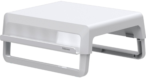 [100016561] Fellowes Elevador para Monitor con 3 Ajustes de Altura - Ideal para Trabajo Hibrido - Canal para Dispositivos con Carga - Materiales 100% Reciclados