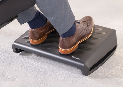 [100016562] Fellowes Breyta? Reposapies con Plataforma Ergonomica - Ajustable en 3 Posiciones - Plegable para Ahorrar Espacio - Opcion de Balanceo - Color Negro