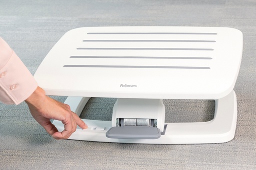 [100016999] Fellowes Hana LT Plataforma Flexible con Ajuste Manos Libres - Superficie Antideslizante - Movimiento Activo - Color Blanco