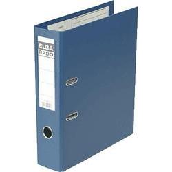 [100022626] Elba Plast Archivador Tamaño A4 - Ancho 80mm - Con Palanca y Rado - Resistente y Duradero - Fabricado en PVC - Color Azul