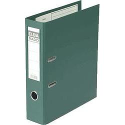 [100022628] Elba Plast Archivador Tamaño A4 - Ancho 80mm - Con Palanca y Rado - Resistente y Duradero - Fabricado en PVC - Color Verde