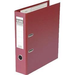 [100022630] Elba Plast Archivador Tamaño A4 - Ancho 80mm - Con Palanca y Rado - Resistente y Duradero - Fabricado en PVC - Color Rojo