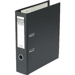 [100022631] Elba Plast Archivador Tamaño A4 - Ancho 80mm - Con Palanca y Rado - Resistente y Duradero - Fabricado en PVC - Color Negro