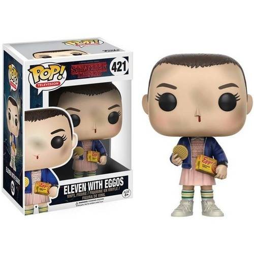 [13318-PX-1T3] Funko Pop Television Stranger Things Eleven con Eggos con Opcion Chase - Figura de Vinilo - Altura 9.5cm aprox.