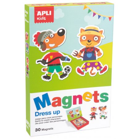 [16495] Apli Kids Juego Magnetico Dress Up Profesiones - Escenario Imantado de 28x18 - 30 Fichas Tematicas - Fomenta la Imaginacion y la Atencion - Diseño Exclusivo - Colorido