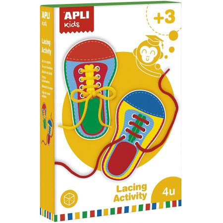 [17533] Apli Juego Ata Zapatos - Entrenamiento para Niños - Aprende a Atar Tus Zapatos de Forma Divertida y Educativa