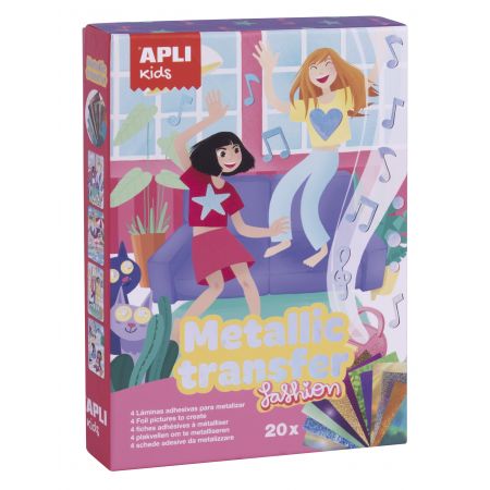 [17859] Apli Metallic Transfer Fashion - Sin Medida - Transferibles Metalicos para Decoracion de Prendas y Objetos