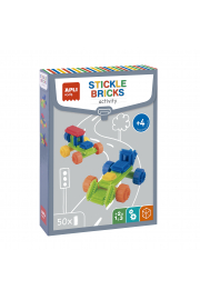 [19159] Apli Set Educativo de Construccion - 50 Piezas Flexibles - Fomenta la Psicomotricidad Fina - Mejora Coordinacion Mano-Ojo - Desarrolla Razonamiento Logico - Promueve Vision Espacial - Color Amarillo
