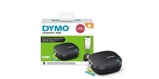 [2172855] Dymo LetraTag 200B Impresora de Etiquetas Portatil Bluetooth - Compacta y Ligera - Funciona con Pilas